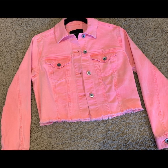 Kendall & Kylie Pink Jean Jacket - Picture 1 of 6